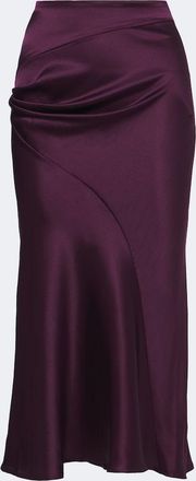 Nina Ricci Silk-blend midi skirt
