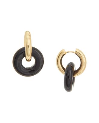 Kenneth Jay Lane 14K Plated Hoop Earrings