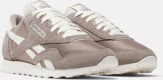 Reebok Classic Sneaker REEBOK CLASSIC CLASSIC NYLON, Damen, Gr. 37,5, gritty grau, gritty grau, chalk, Leder, Synthetik, Textil, Schuhe Sneaker