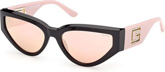 Guess GU00292 05U Womens Sunglasses Black Size 57