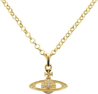 Vivienne Westwood Metal Rhinestone Necklace (Pre-Owned)