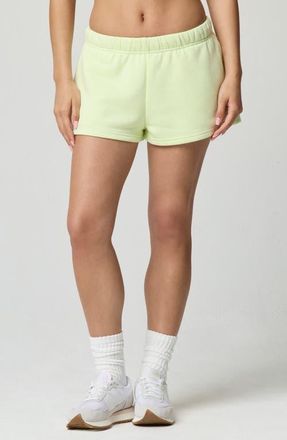 Florence By Mills Cozy Crush Sweat Shorts in Citrine at Nordstrom, Size Xx-Small