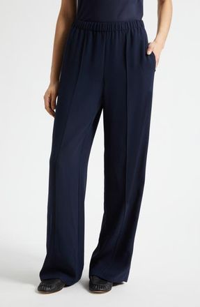 Vince Mid-Rise Wide Leg Pants in Twilight Navy at Nordstrom, Size Xx-Small
