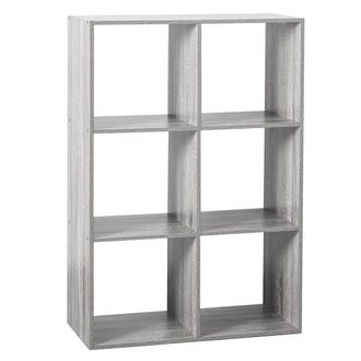 5five Simply Smart Estante De Madera De 6 Cajas En Color Gris - Gris