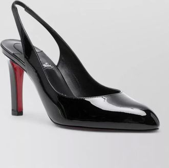 Christian Louboutin patent leather slingback pumps