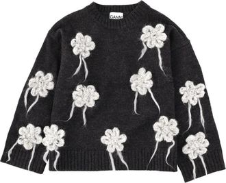 Ganni Sweater With Crochet Details