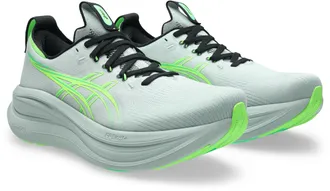 Asics Laufschuh ASICS GEL-NIMBUS 28, Herren, Gr. 42,5, cold moss, illuminate gr&uuml;n, Synthetik, Schuhe Laufschuh