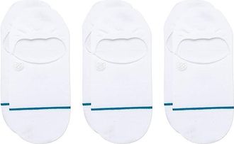 Stance Icon No Show 3-Pack Crew Cut Socks Shoes White : XL (US Mens Shoe 14-17), Cotton