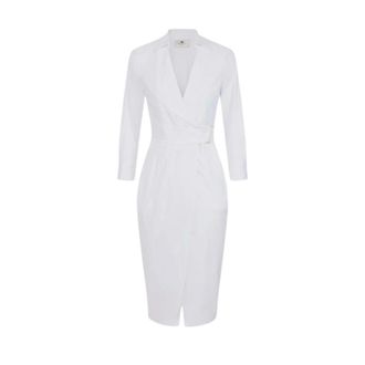 Elisabetta Franchi Mujer, Vestidos, Blanco, Talla: S