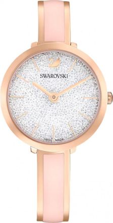 Swarovski Womens 5642221 Ladies Crystalline Delight Watch - Rose Gold - One Size