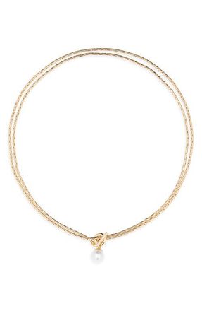 JENNY BIRD Amelia Wrap Chain Necklace in High Polish Gold at Nordstrom
