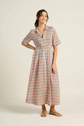 Trovata Aster Dress In Retro Grid