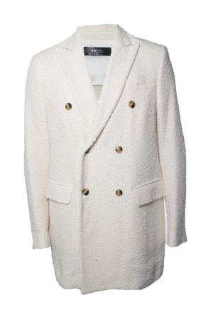 Amiri white boucle blazer