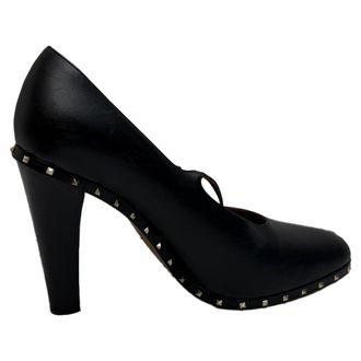 Valentino Valentino Garavani Rockstud Mary Jane pumps in zwart leer