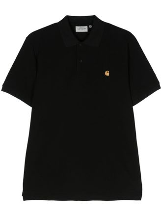 Carhartt Work in Progress logo-embroidered cotton polo shirt - men - Cotton - S - Black