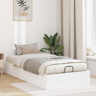vidaXL Vidaxl Letto Ottomano Bianco 75,5 X 190 Cm Legno Ingegnerizzato