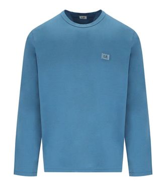 C.P. Company C. P. Company Aegean Blue Long Sleeved T-Shirt