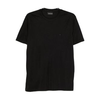 Emporio Armani T-shirt met ronde hals - Heren - T-shirts - Zwart - S - Tops