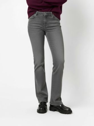 Toni Bootcut-Jeans TONI Jeans Perfect Shape Bootcut, Damen, Gr. 34, N-Gr, grau used, Denim/Jeans, Obermaterial: 36% Viskose, 35% Baumwolle, 26% Polyester, 