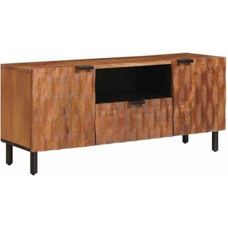 vidaXL TV Cabinet with Drawer Acacia Brown Finish 105 x 33 x 46 cm vidaXL