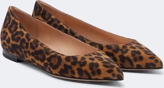 Gianvito Rossi Gianvito leopard-print ballet flats