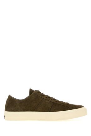 Tom Ford Green Solid Cambridge Sneakers