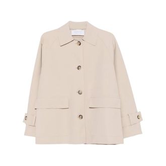 Harris Wharf London Light Jackets, female, Beige, Size: XS Scuba Jacket