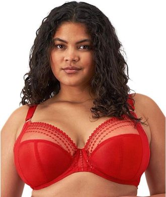 Elomi Matilda Plunge Bra Womens Haute Red Adjustable Straps Underwire JZZ406