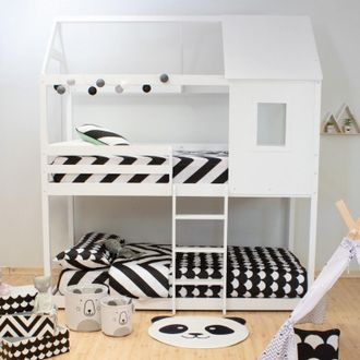 Muemue Fundas nórdicas pack 2 + cojines algodón blanco 90x190cm