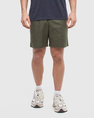 tentree Reynolds Short in Deep Olive at Nordstrom, Size Xx-Large