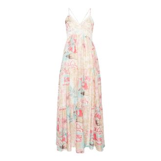 Ermanno Scervino Maxi Dresses, female, Multicolor, Size: XS Mandorla Bubble Dress