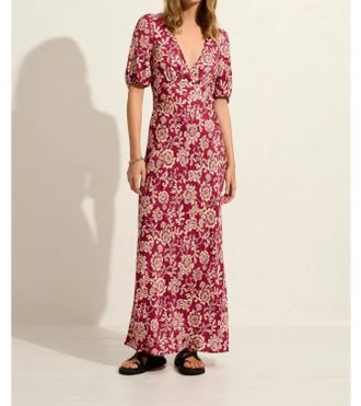 Auguste The Label Pamela Midi Dress In Magenta