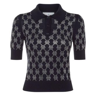 Philipp Plein Donna, Top, Blu, M, new
