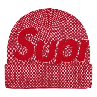 SUPREME FW25 Studded Knockout Big Logo Beanie Red SUP-FW25-1098-RED