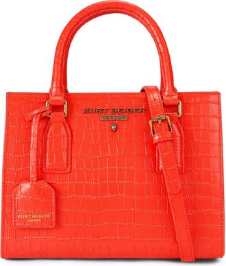 Kurt Geiger Womens Small Highgate Tote Bag - Orange - One Size