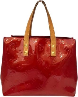 Louis Vuitton Pre-owned Handbags, female, Red, Size: ONE SIZE Pre-owned Reade PM Vernis Handbag
