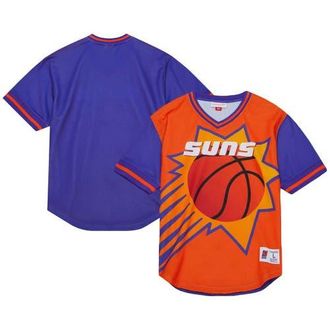 Mitchell & Ness Mens Mitchell & Ness Orange Phoenix Suns Jumbotron 3.0 Mesh V-Neck T-Shirt at Nordstrom, Size Small