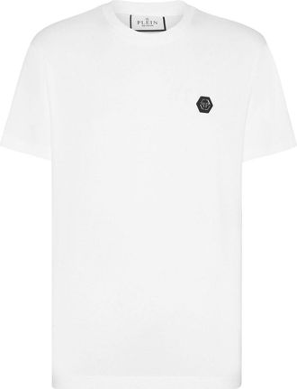 Philipp Plein crystal-embellished cotton T-shirt - men - Cotton - L - White