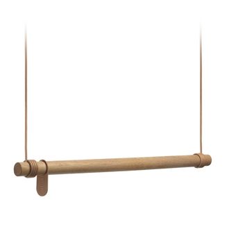 Lind DNA Swing H&auml;ngegarderobe M (80 cm), Eiche natur / Leder natur