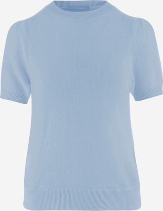 Allude Allude kasjmier trui met korte mouwen