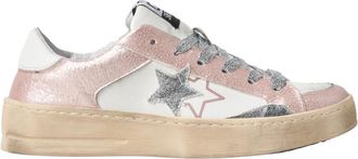 2Star Sneakers - Dames - Sneakers - Roze - 38 EU - Leer - Schoenen