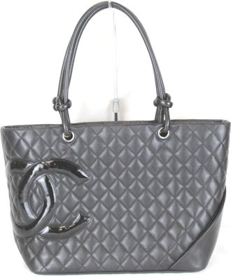 Chanel Black Cambon Ligne Tote Bag (Pre-Owned)