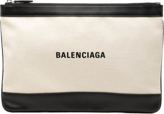 Balenciaga Pre-owned Balenciaga Canvas Navy Clip Clutch M Unisex GTHKNHU38YKLR4YY