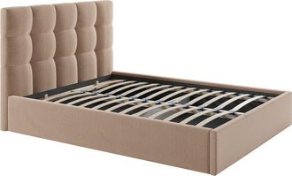 Vente-Unique Canap&eacute; abatible 140 x 190 cm - Terciopelo - Beige - MIRDAL de Pascal Morabito