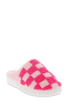 Mia Cozi Slipper in Blush/pink Check at Nordstrom Rack, Size 10
