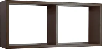 OEM Estante Rectangular De Pared 2 Compartimentos Mod. Morgana Wengue