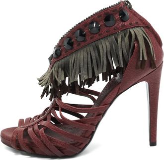 Dior Sandali con borchie - Rosso