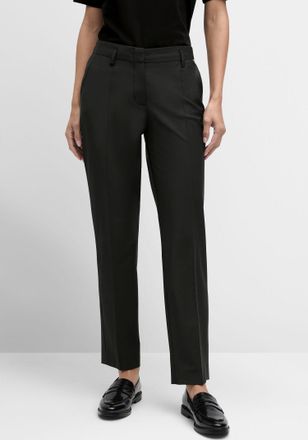 Cinque Anzughose CINQUE CIHAMELIN, Damen, Gr. 34, N-Gr, schwarz, Web, Obermaterial: 53% Polyamid, 43% Schurwolle, 4% Elasthan, unifarben, schmal kn&ouml;chellang,