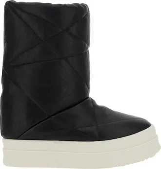 Rick Owens Black Slip On Boots