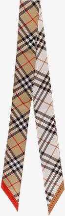 Burberry Silk bandeau with Check print - BURBERRY - gender_Woman